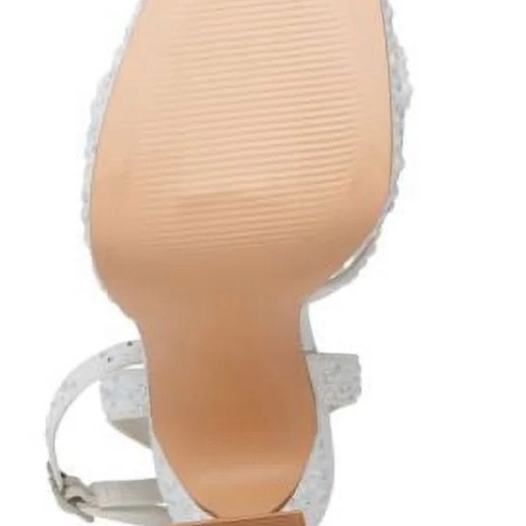 Madden Girl Zanee Womens Embellished Platform Heels, Color-Off White, Size 9.5M - Picture 4 of 6